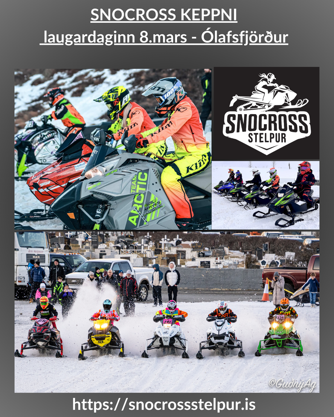 Snocross keppni laugardaginn 8.mars í Ólafsfirði