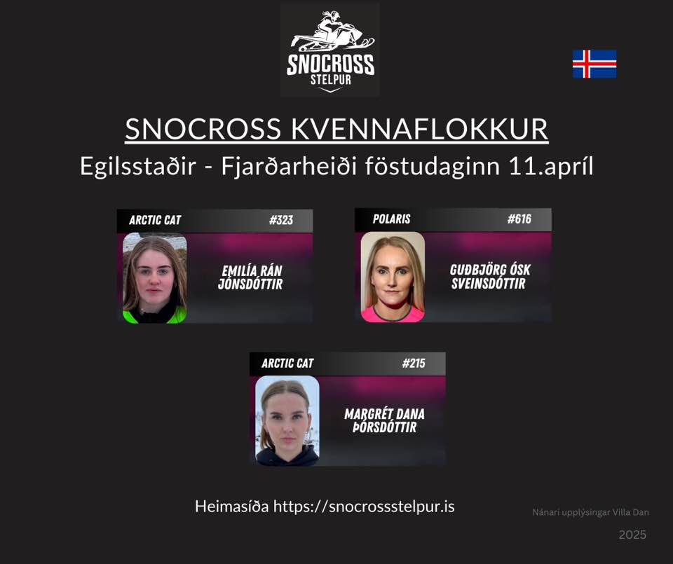 Kvennaflokkur 11.apríl Fjarðarheiði 2025