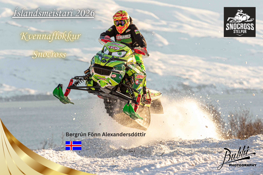 Bergrún Íslandsmeistari í Snocrossi Kvennaflokk 2026