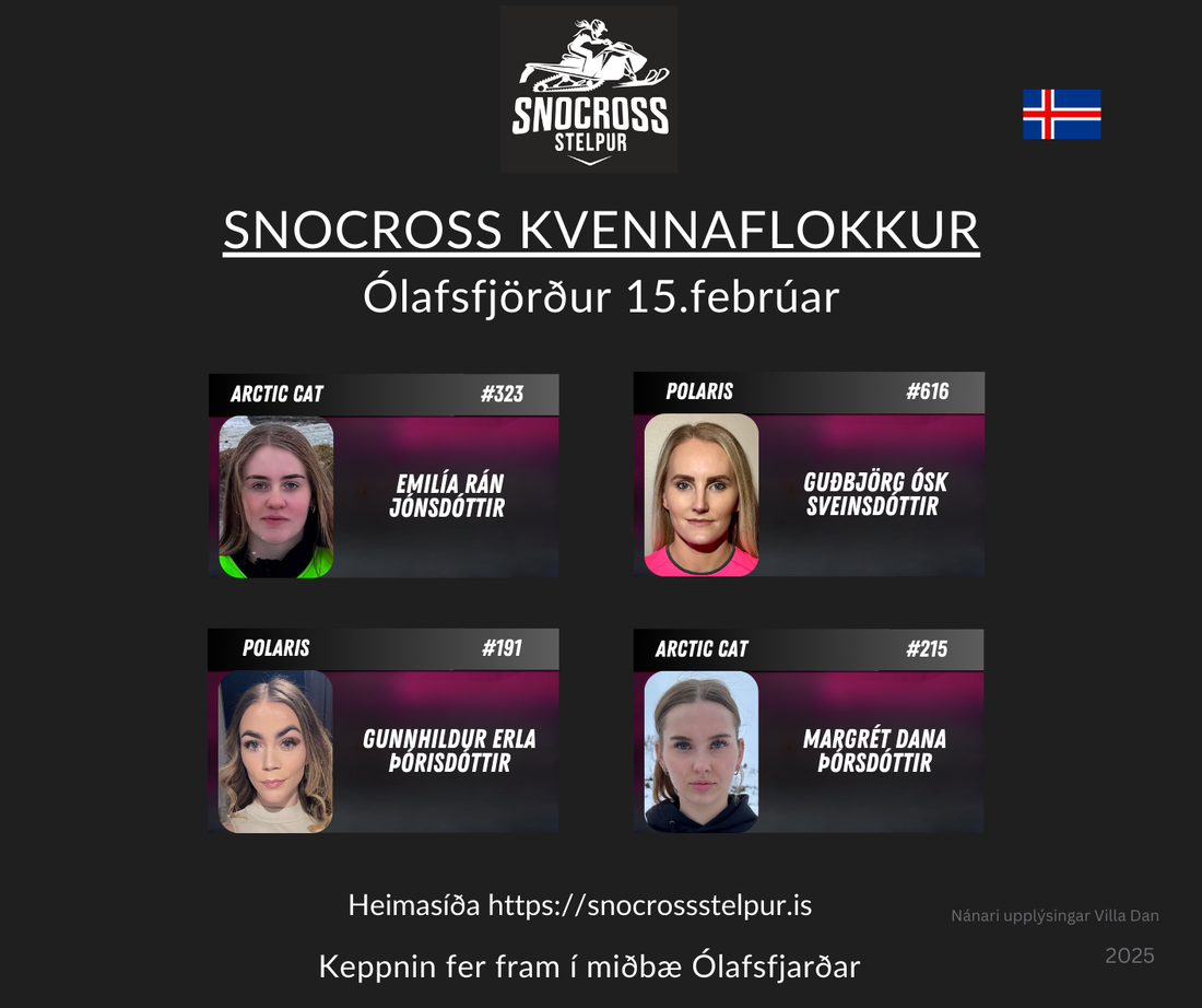 Keppendur Kvennaflokkur - 2.Umferð Íslandsmeistarmóts í Ólafsfirði
